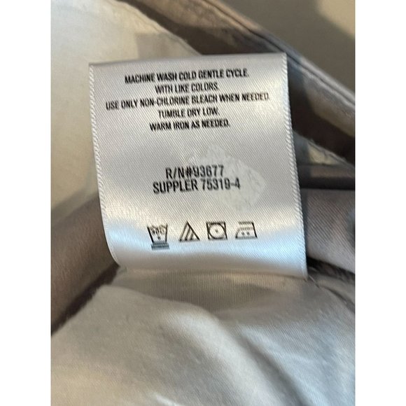 Liz Claiborne Womens Chino Pants 75319-4 Straight Leg Cropped Cotton Gray Size 6 - Picture 9 of 10